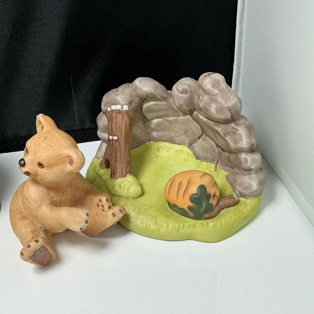 VTG 1980s Franklin Mint‎ Woodland Surprises Lot Of 6 Nature Animal Figurines